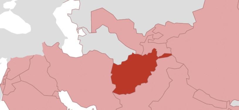 Landkarte von Afghanistan.