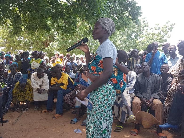 Fortbildung von Frauen in lokalen Führungspositionen zu Redetechniken in öffentlichen Debatten. © GIZ