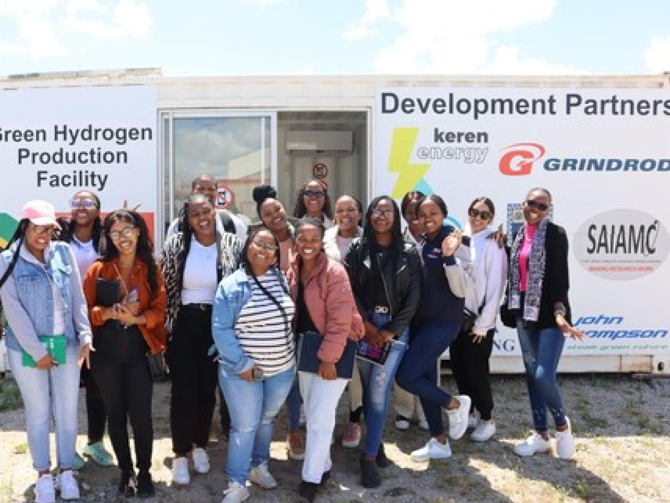 Group photo of people smiling