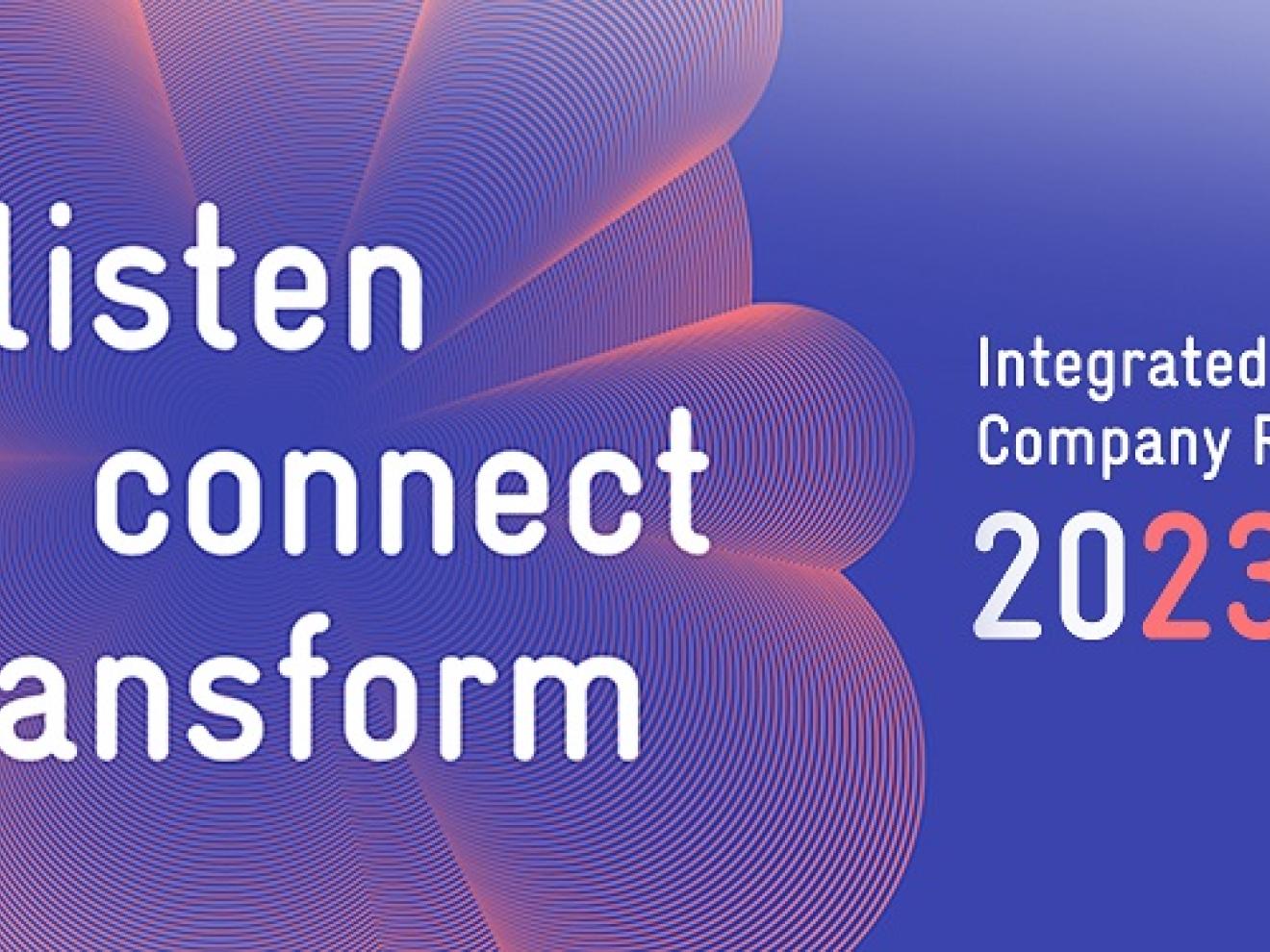 The theme of GIZ’s Integrated Company Report is ‘listen, connect, transform’.