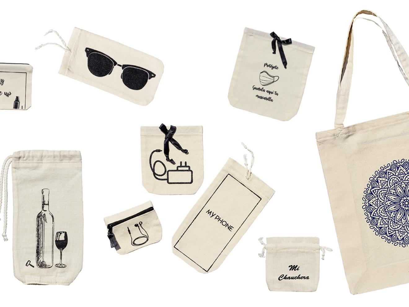 Bedruckte Stofftaschen