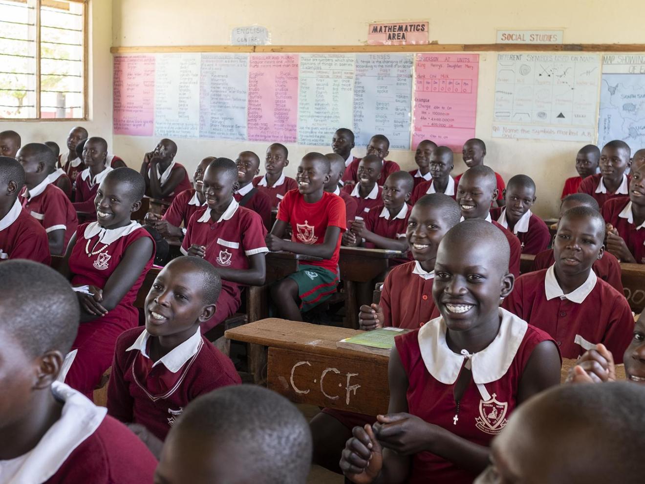 Klassenzimmer in Uganda
