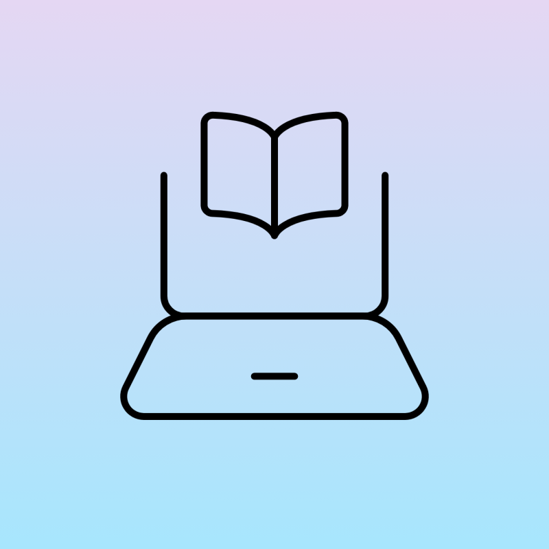 Icon für digitales Lernen